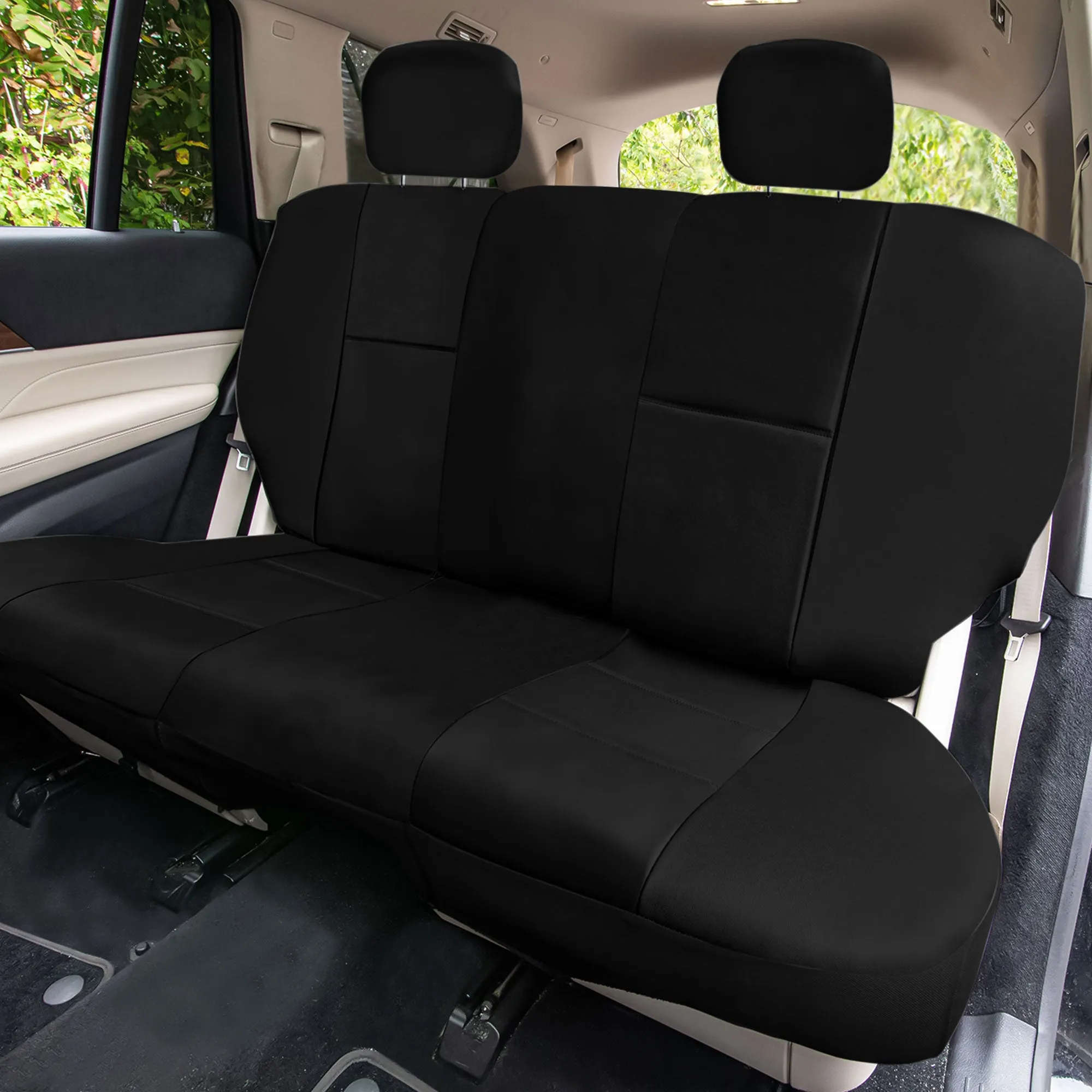 PU Leather Seat Covers - Full Set Black