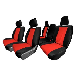 Ram 1500 2019-2024 - Full Set Seat Covers - Red Ultraflex Neoprene