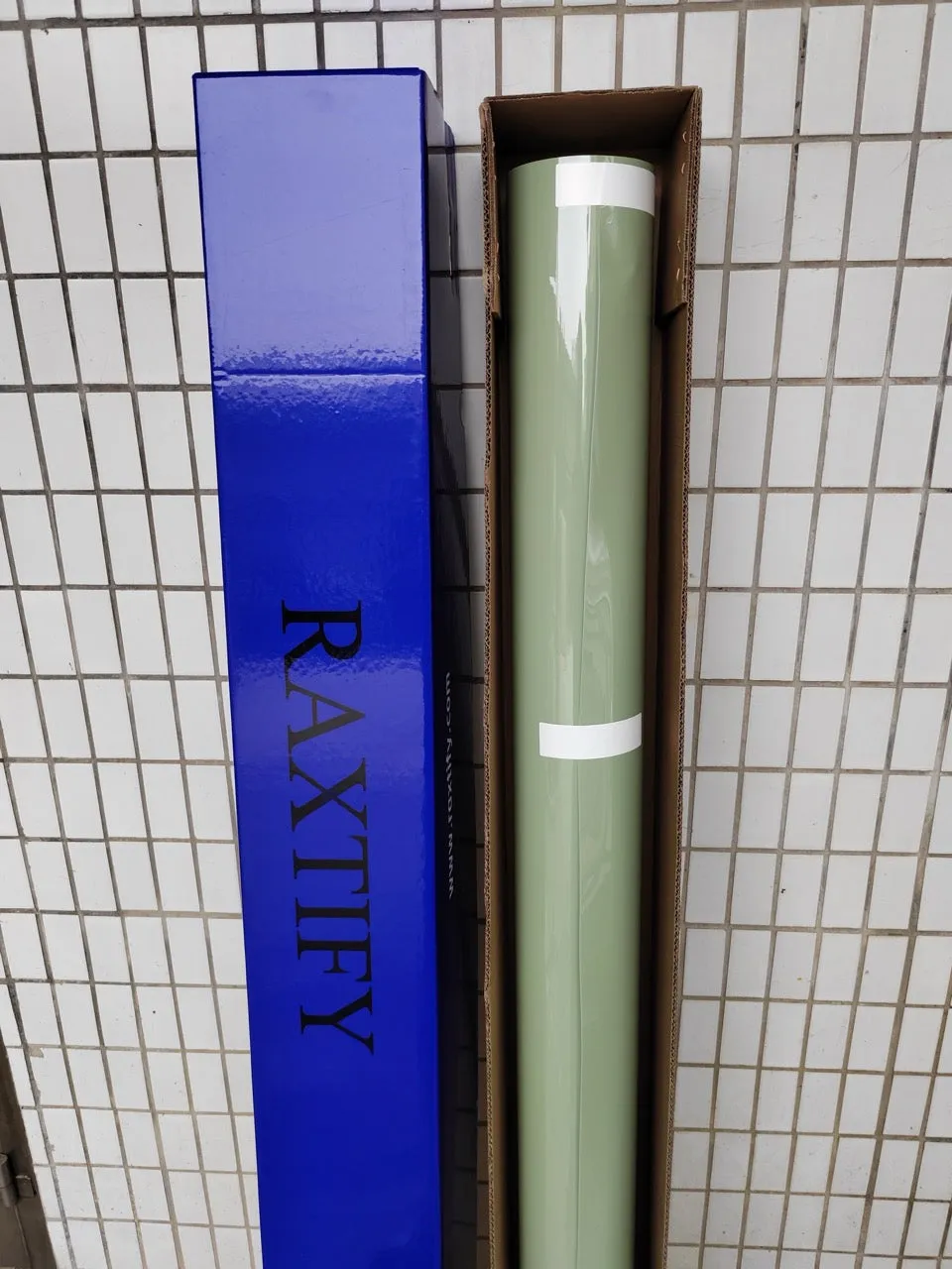 RAXTIFY Gloss Light Khaki Green Vinyl Wrap
