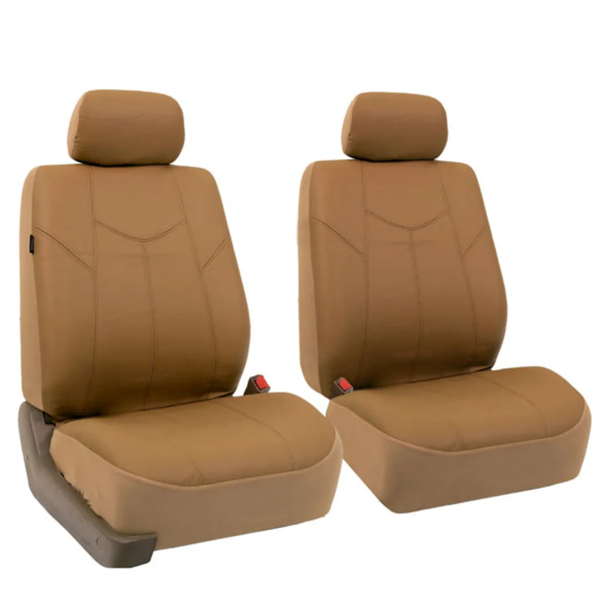 Rome PU Leather 3 Row 7 Seater - Tan Seat Covers