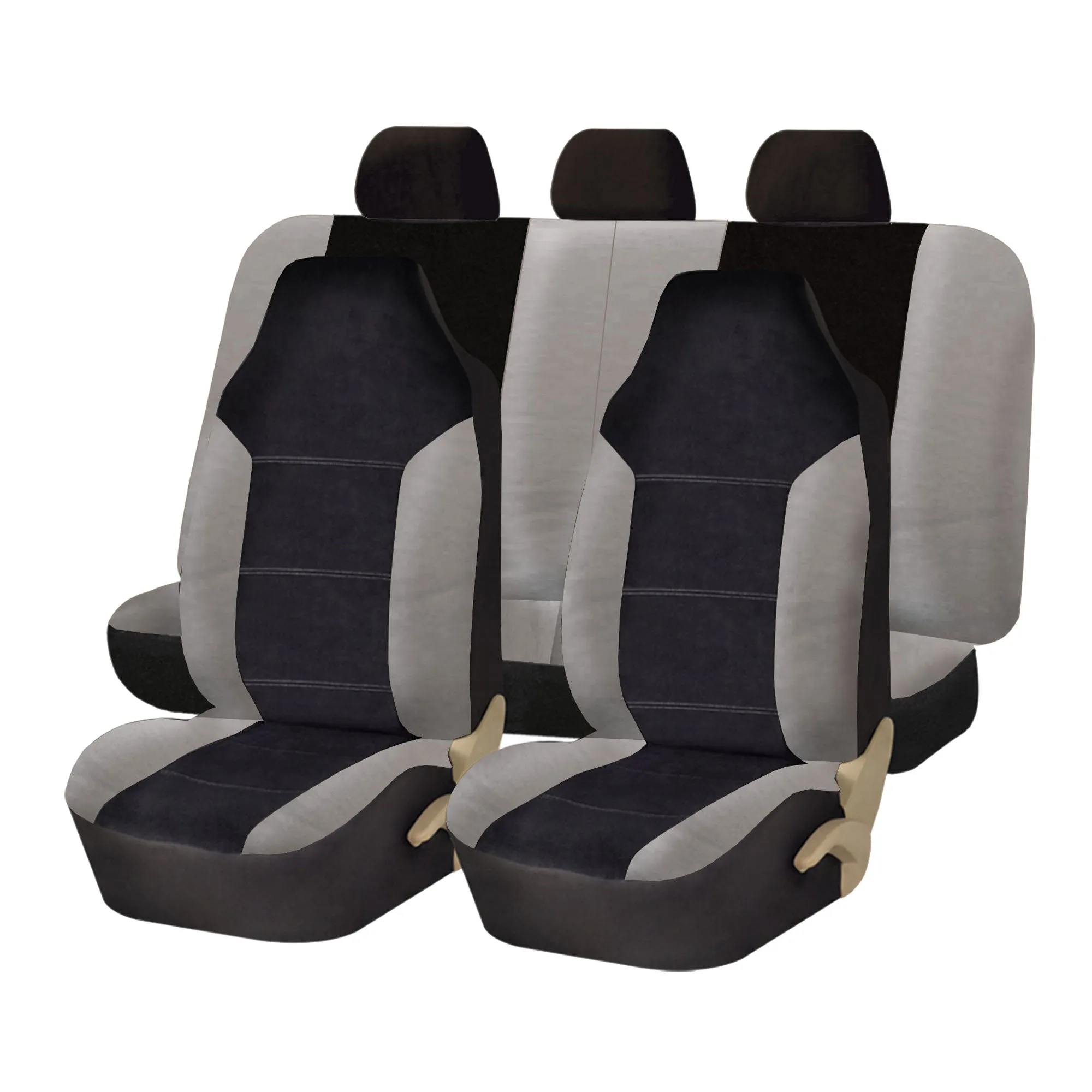 Royal Mix Car Seat Covers - Full Gray