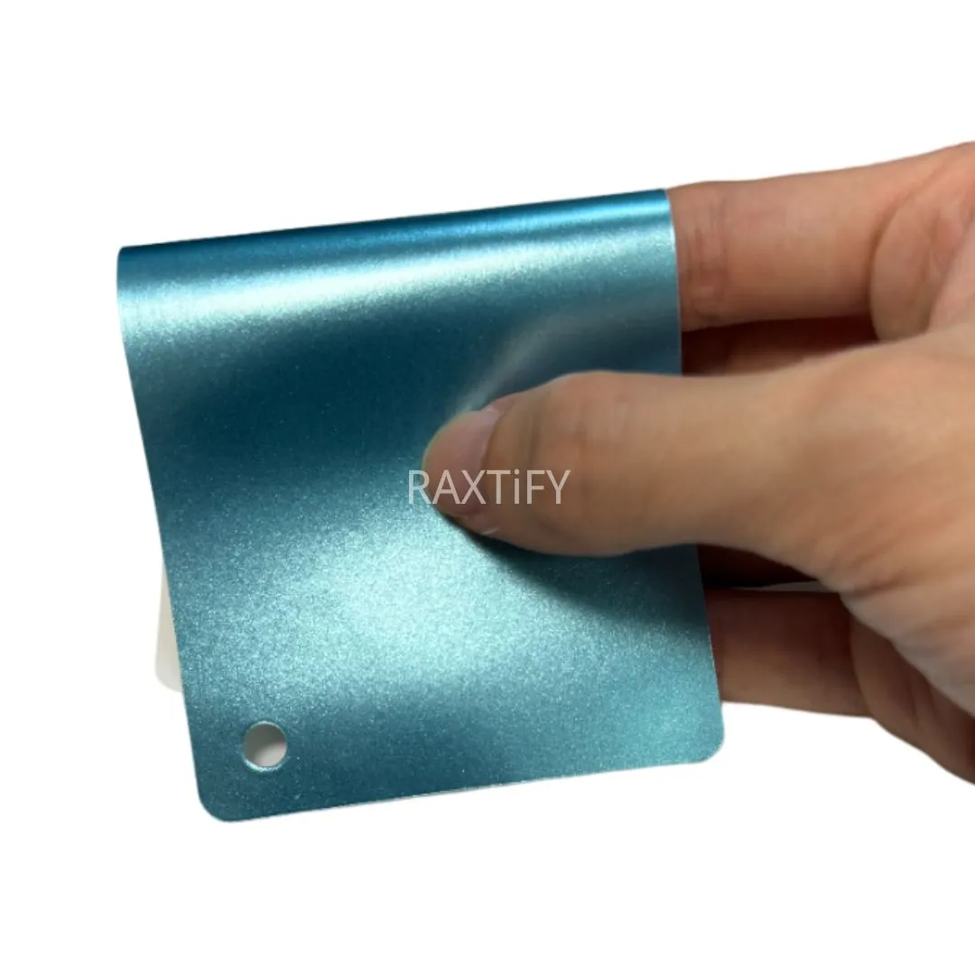 Satin Metallic Lake Blue Vinyl Wrap