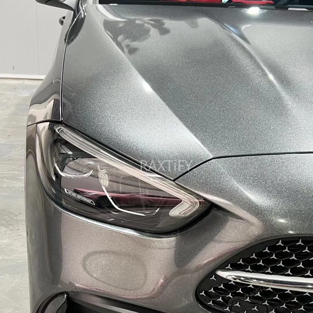 Satin Metallic Quantum Grey Vinyl Wrap