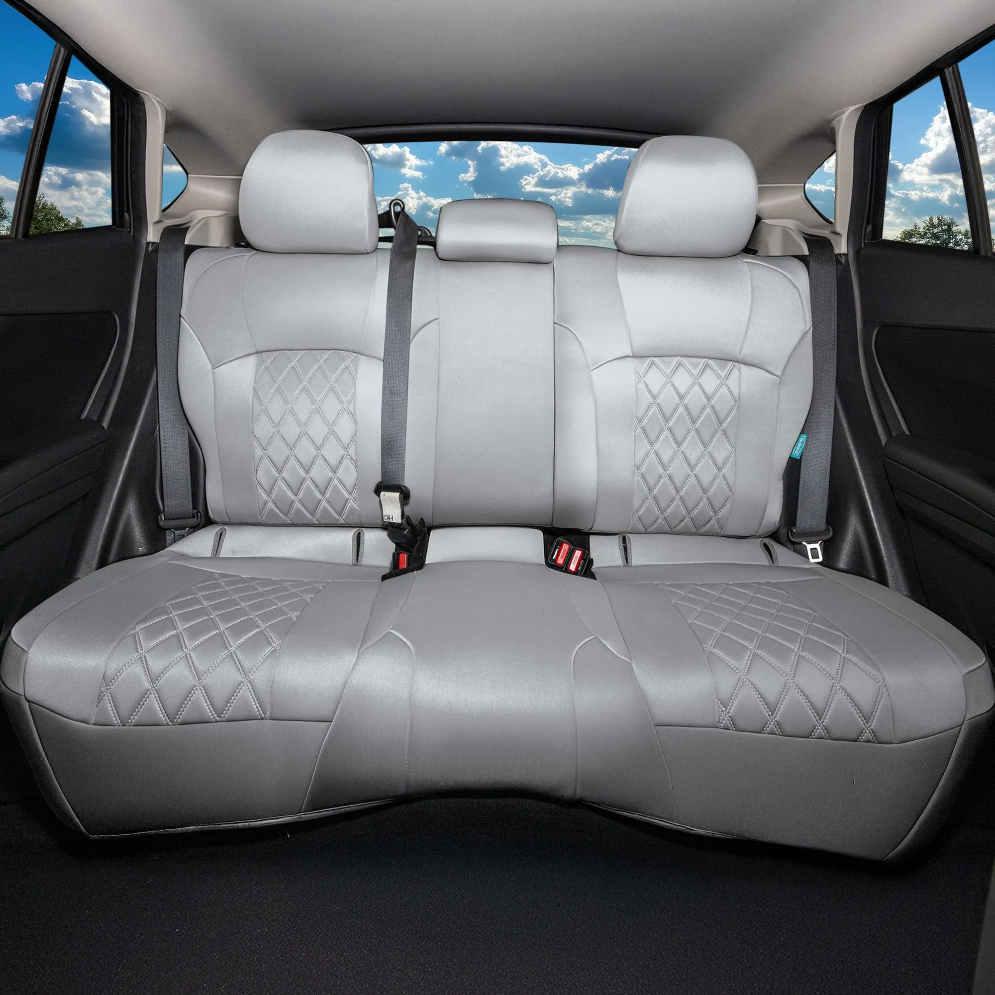 Subaru Crosstrek 2018-2023 - Full Set Seat Covers - Solid Gray Ultraflex Neoprene