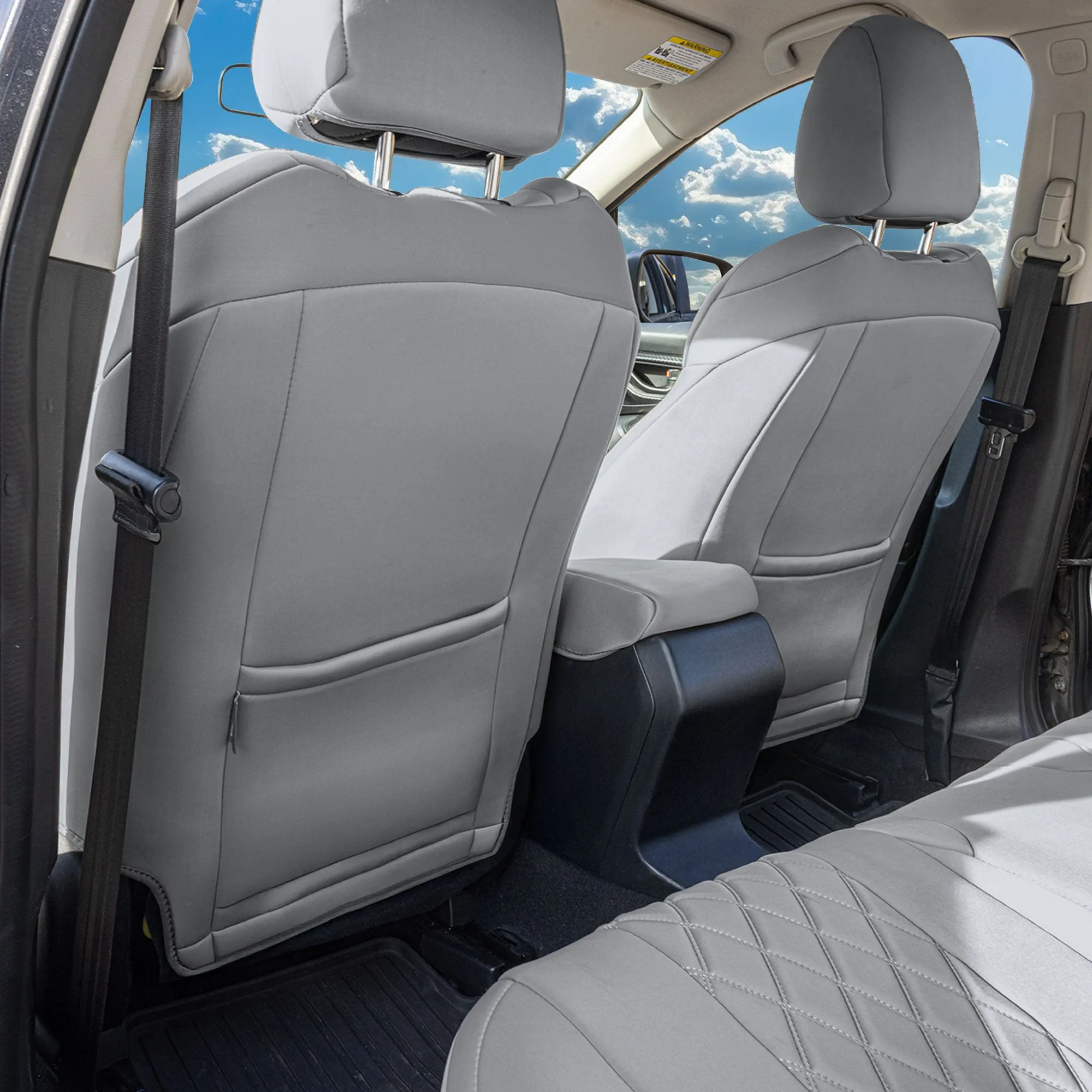 Subaru Crosstrek 2018-2023 - Full Set Seat Covers - Solid Gray Ultraflex Neoprene