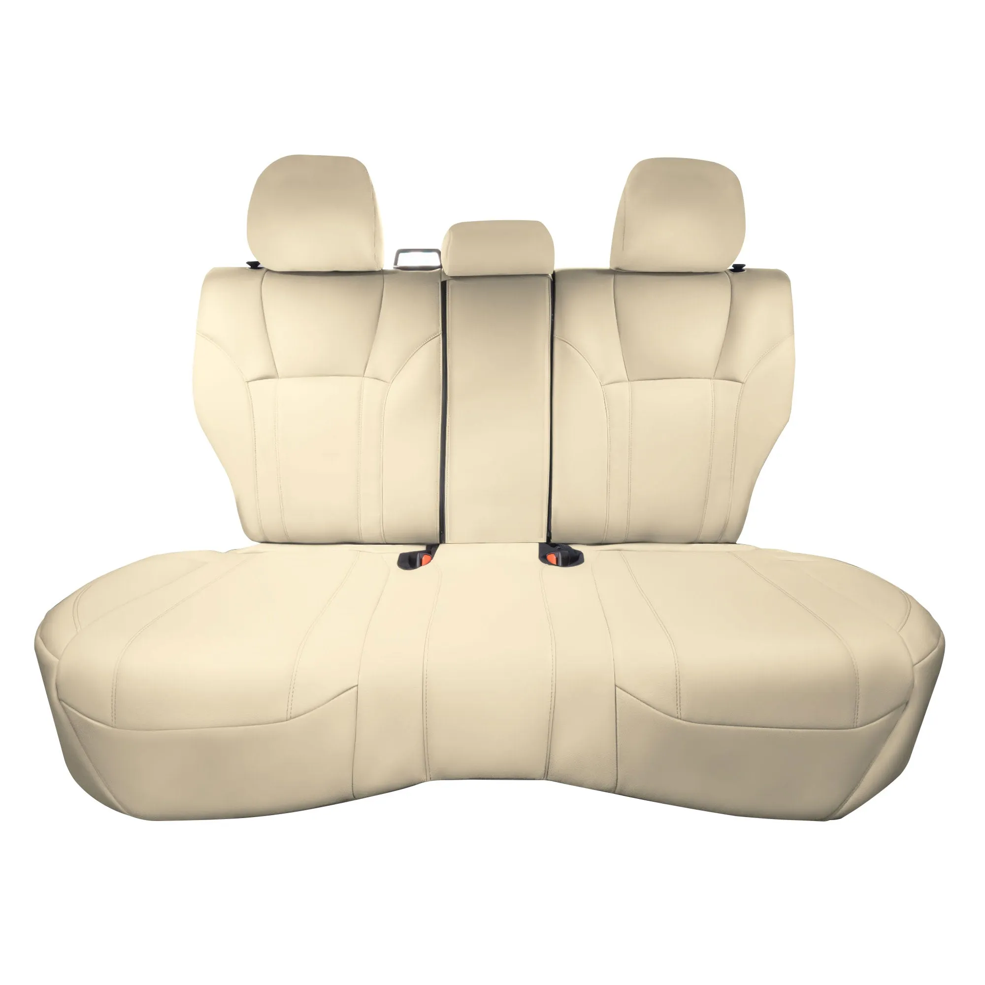 Subaru Forester 2019-2024 - Rear Set Seat Covers - Beige Faux Leather