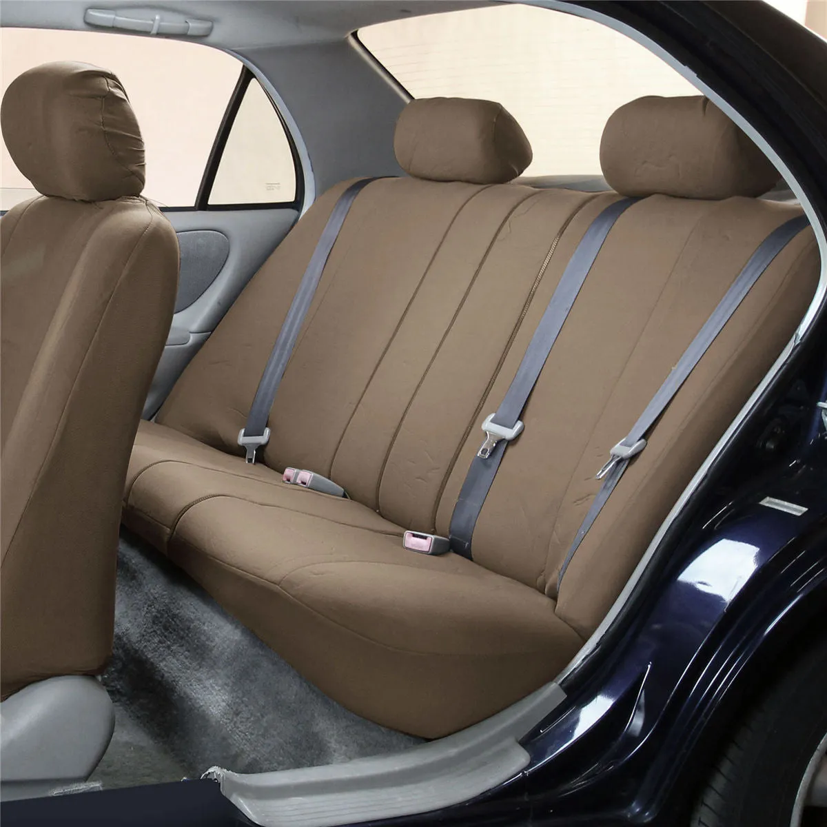 Supreme Cloth Seat Covers - Rear Taupe