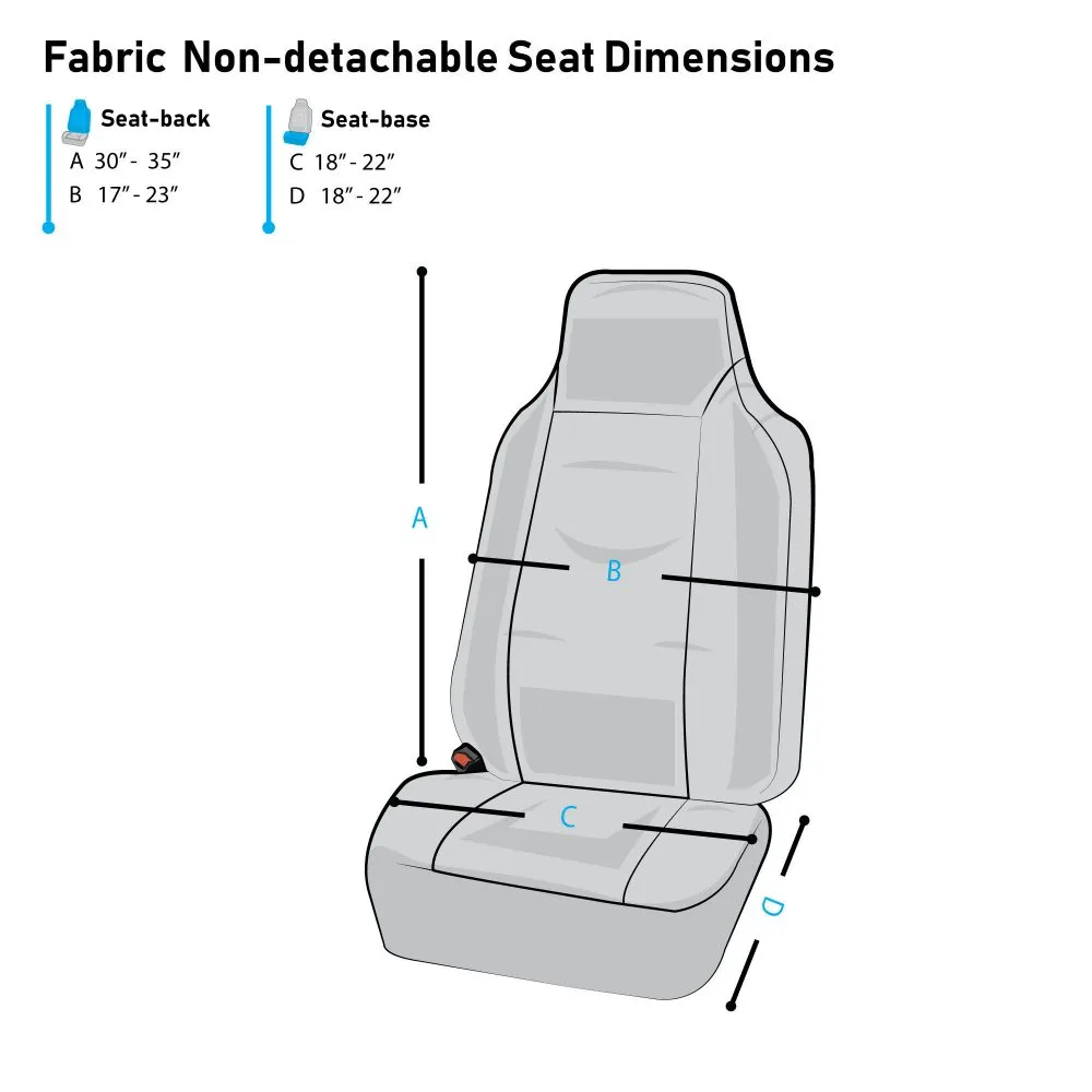 Supreme Modernistic Seat Covers - Front Set Orange