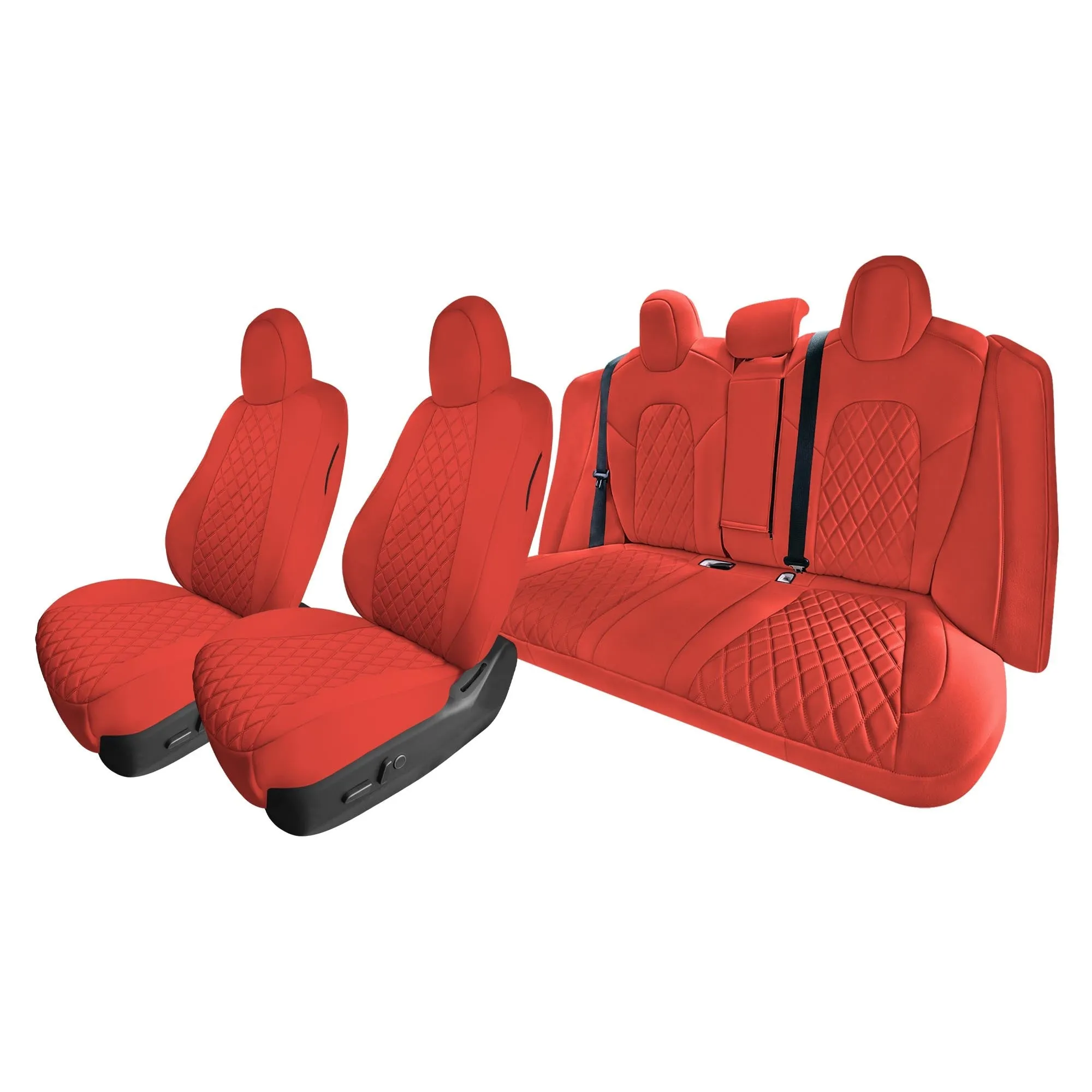 Tesla Model 3 2017 - 2023  Full Set  - Red Ultraflex Neoprene