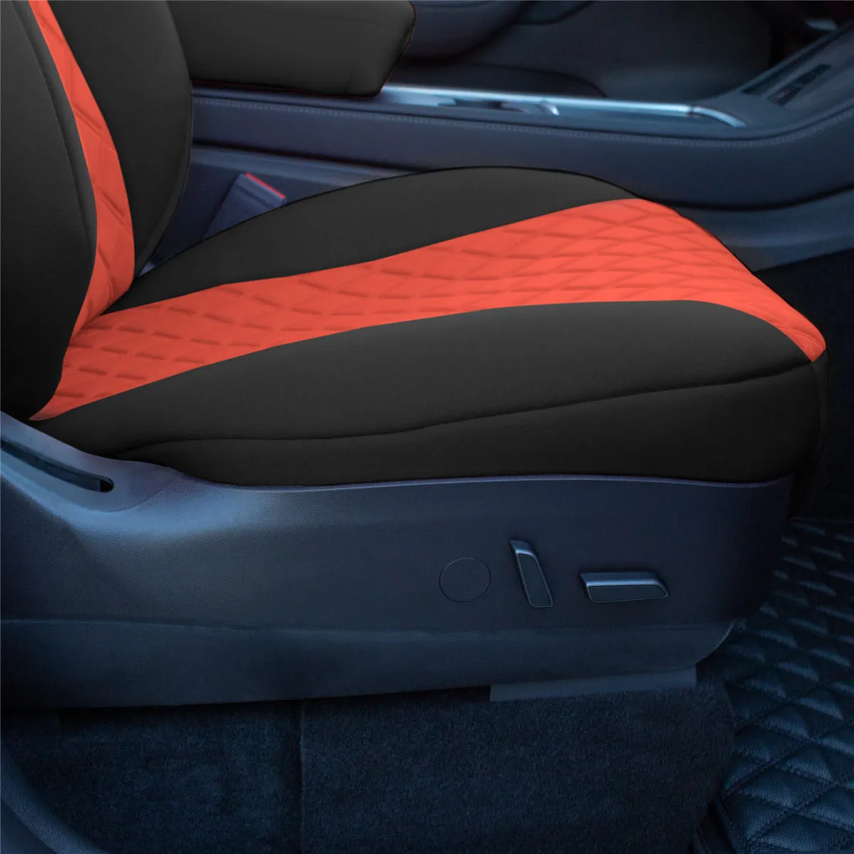 Tesla Model Y 2020 - 2024 - Full Set Seat Covers - Red Ultraflex Neoprene