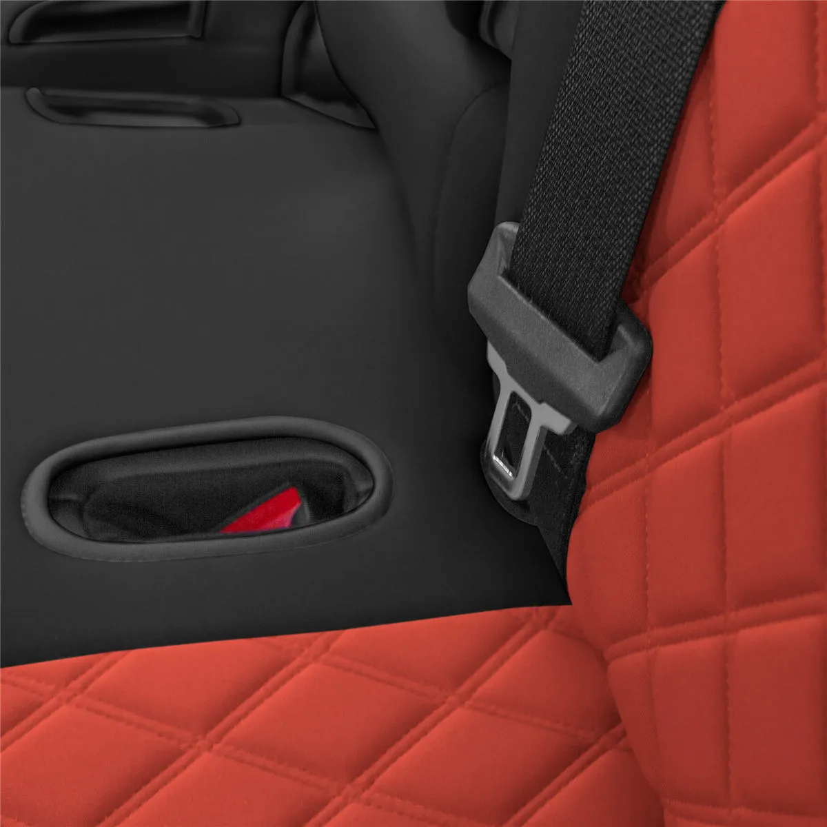 Tesla Model Y 2020 - 2024 - Full Set Seat Covers - Red Ultraflex Neoprene