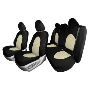 Toyota Camry 2018 - 2024  - Full Set Seat Covers - Beige Ultraflex Neoprene