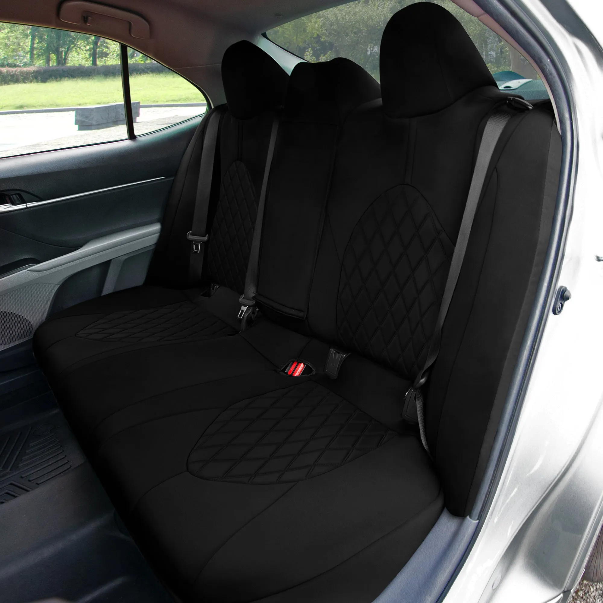 Toyota Camry 2018 - 2024  - Full Set Seat Covers - Black Ultraflex Neoprene