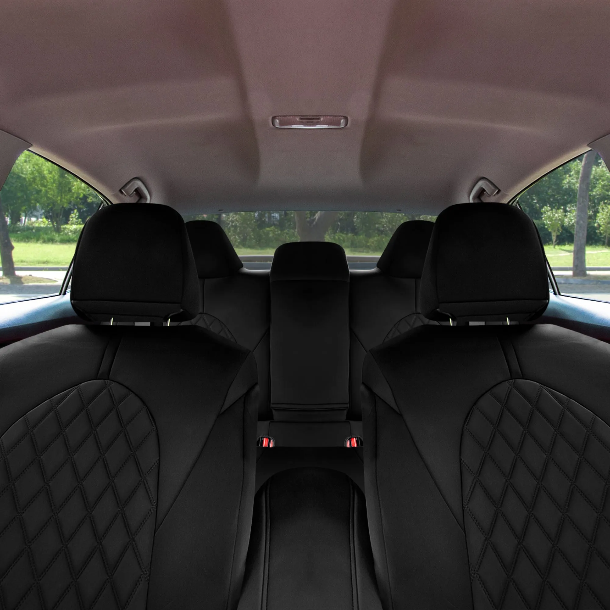 Toyota Camry 2018 - 2024  - Full Set Seat Covers - Black Ultraflex Neoprene