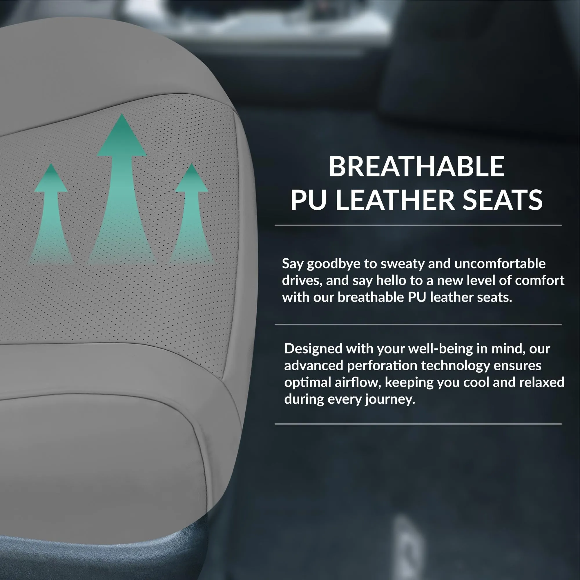 Toyota Camry LE | SE | XSE | XLE  2012-2017 - Full Set Seat Covers - Gray Faux Leather