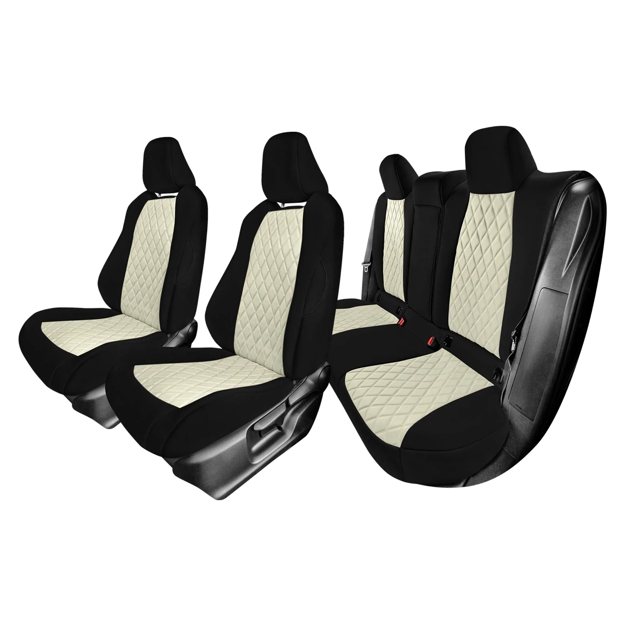 Toyota Corolla - 2020-2024 - Full Set Seat Covers - Beige Ultraflex Neoprene