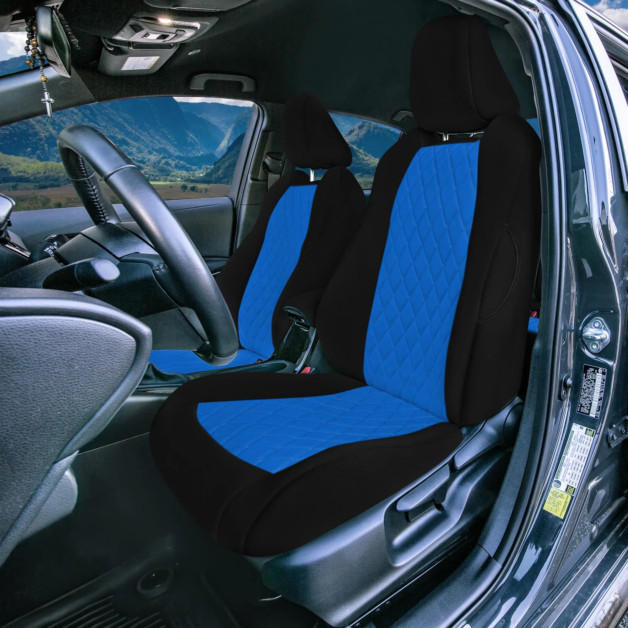 Toyota Corolla - 2020-2024 - Full Set Seat Covers - Blue Ultraflex Neoprene