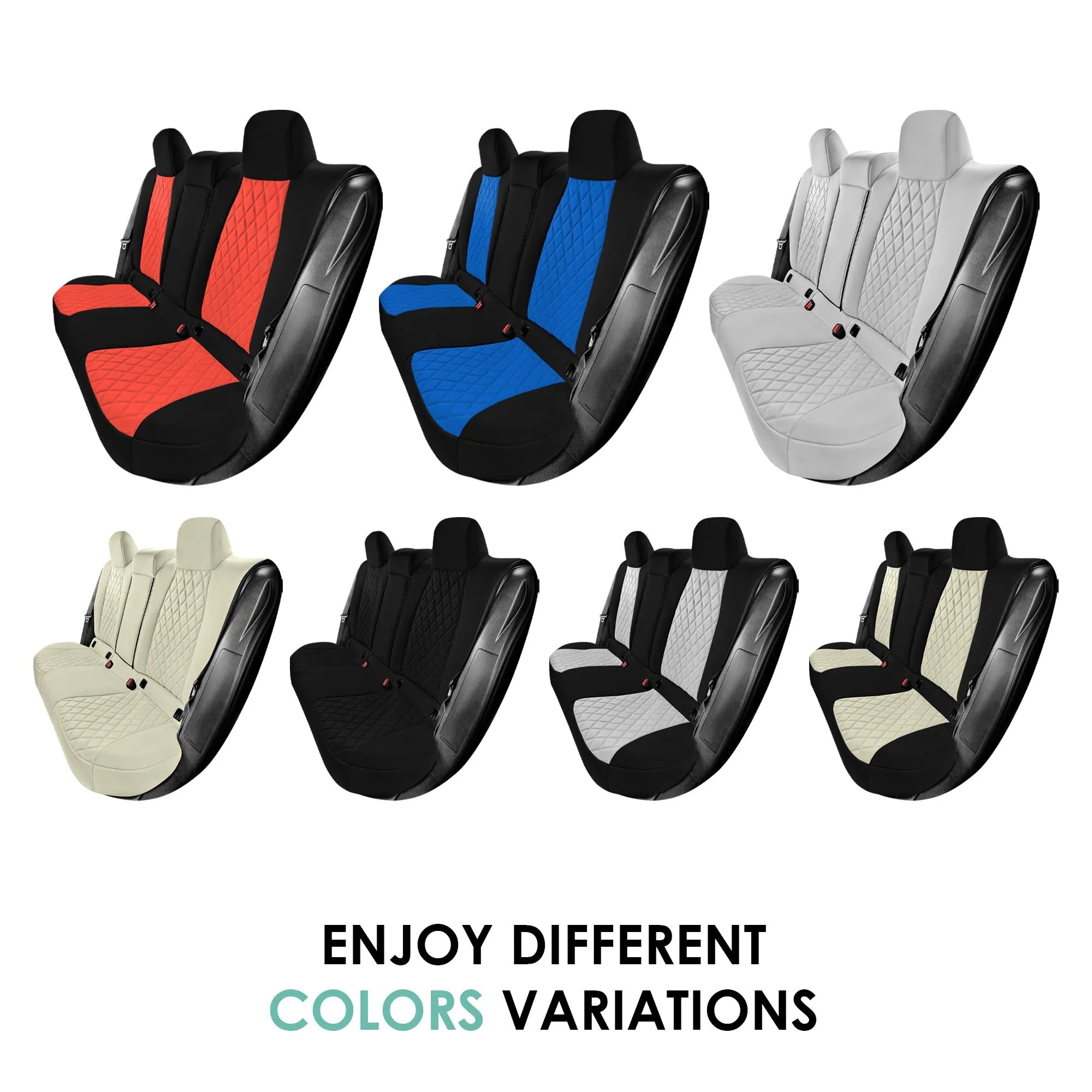 Toyota Corolla - 2020-2024 - Rear Set Seat Covers - Gray Ultraflex Neoprene
