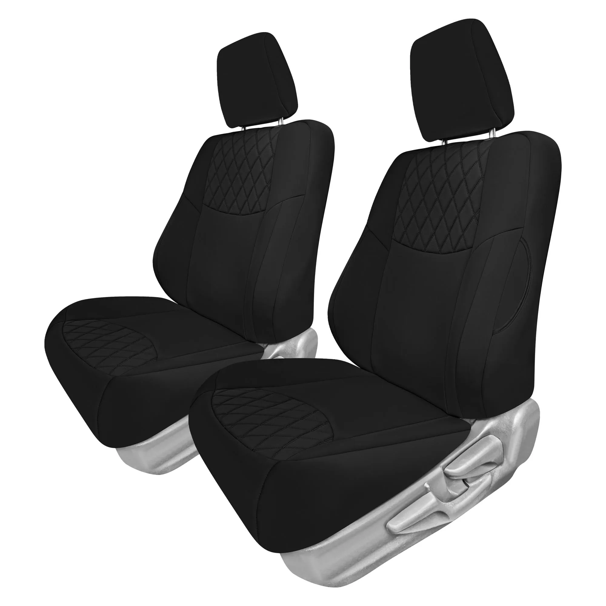 Toyota Corolla S | SE | LE 2014-2019 - Front Set Seat Covers - Black Ultraflex Neoprene