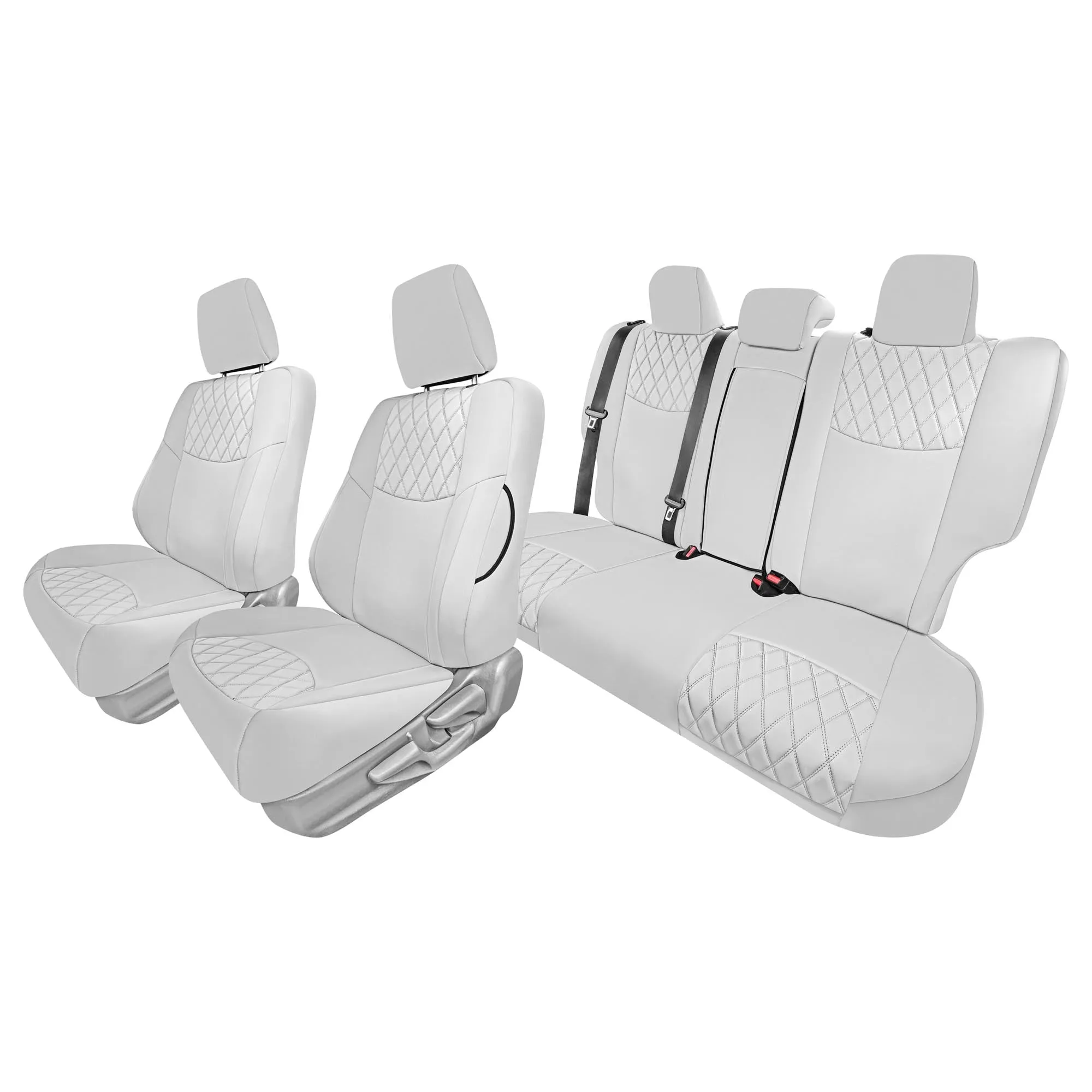 Toyota Corolla S | SE | LE 2014-2019 - Full Set Seat Covers - Solid Gray Ultraflex Neoprene