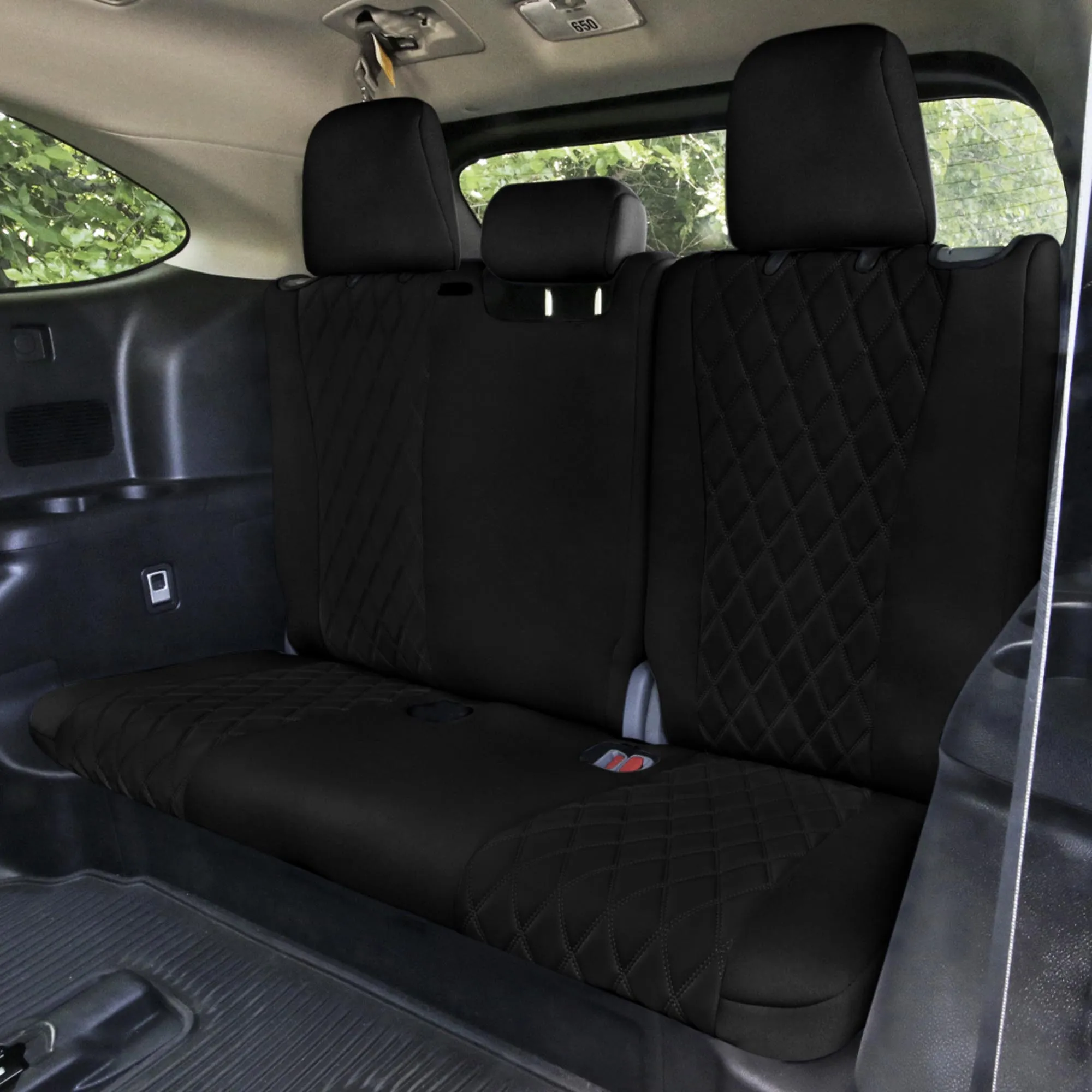 Toyota Highlander - 2020 - 2024  - Full Set Seat Covers - Black Ultraflex Neoprene
