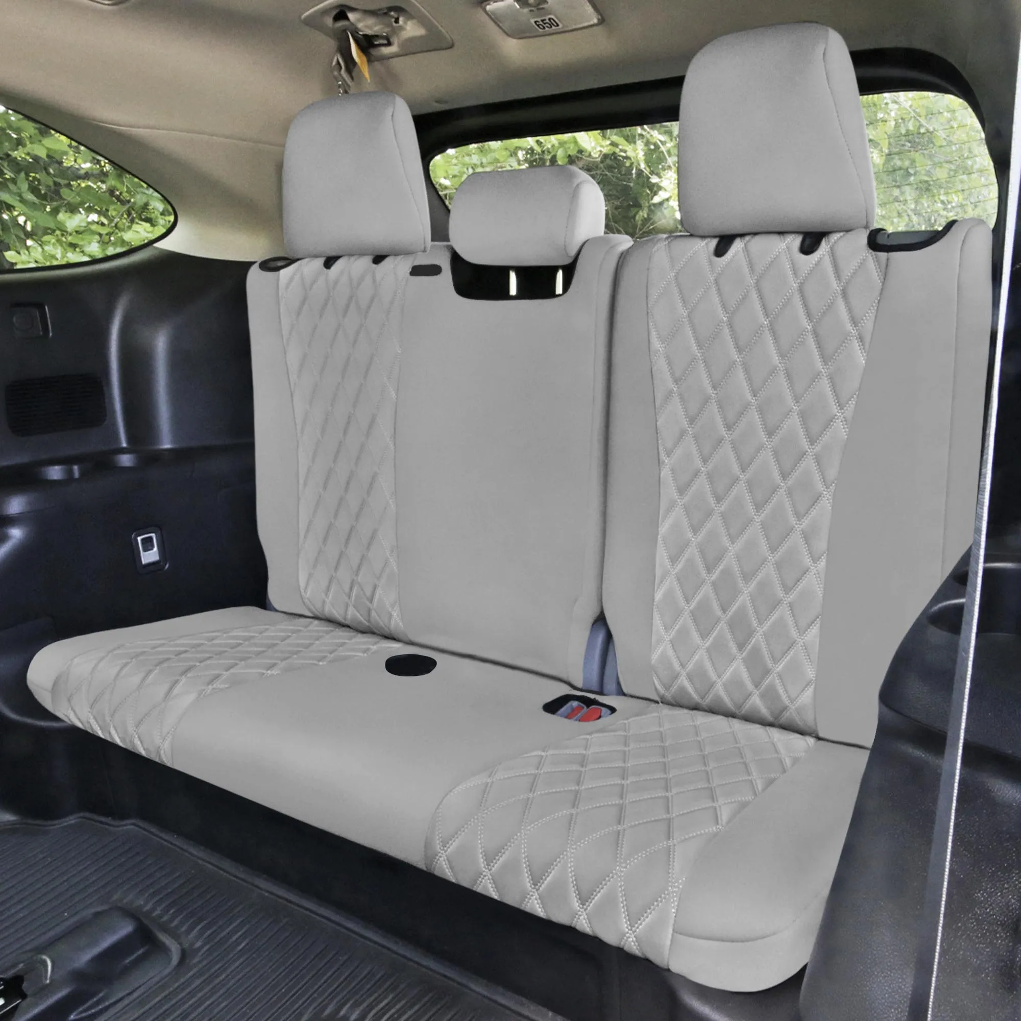 Toyota Highlander - 2020 - 2024  - Full Set Seat Covers - Solid Gray Ultraflex Neoprene
