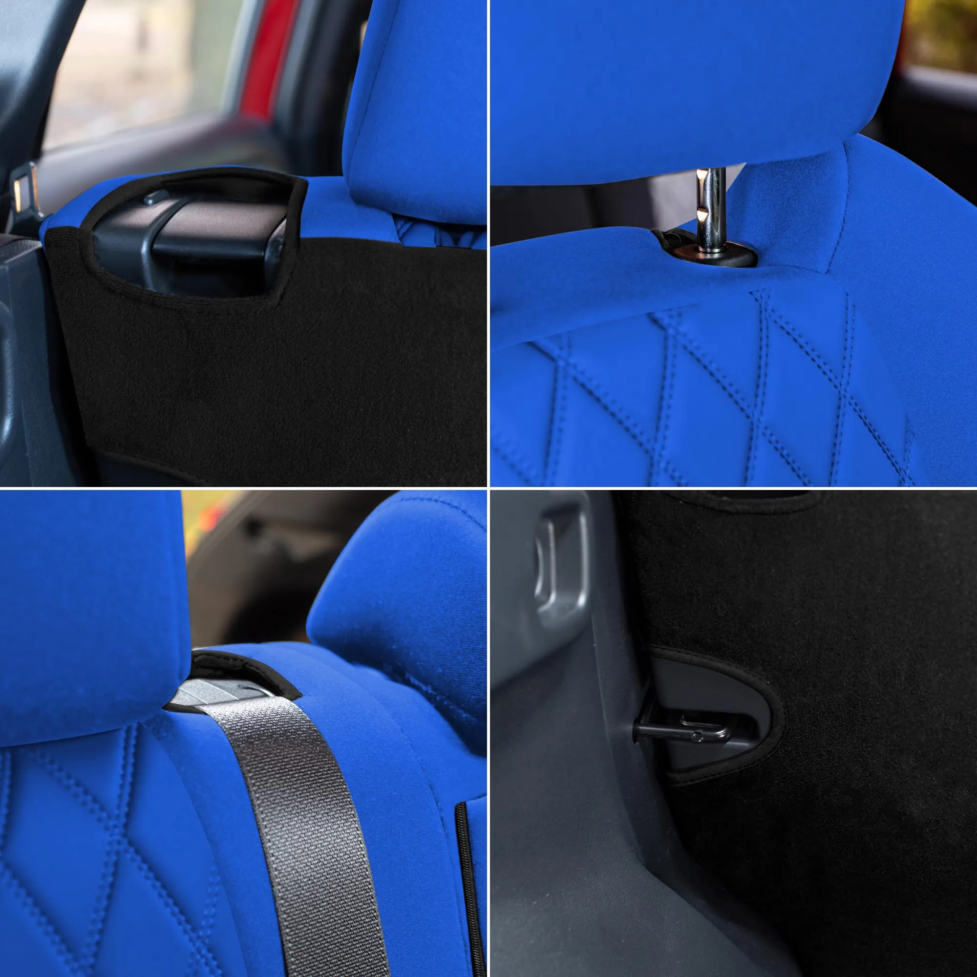 Toyota Rav4 Hybrid | Hybrid Prime 2021-2025  - Full Set Seat Covers - Solid Blue Ultraflex Neoprene