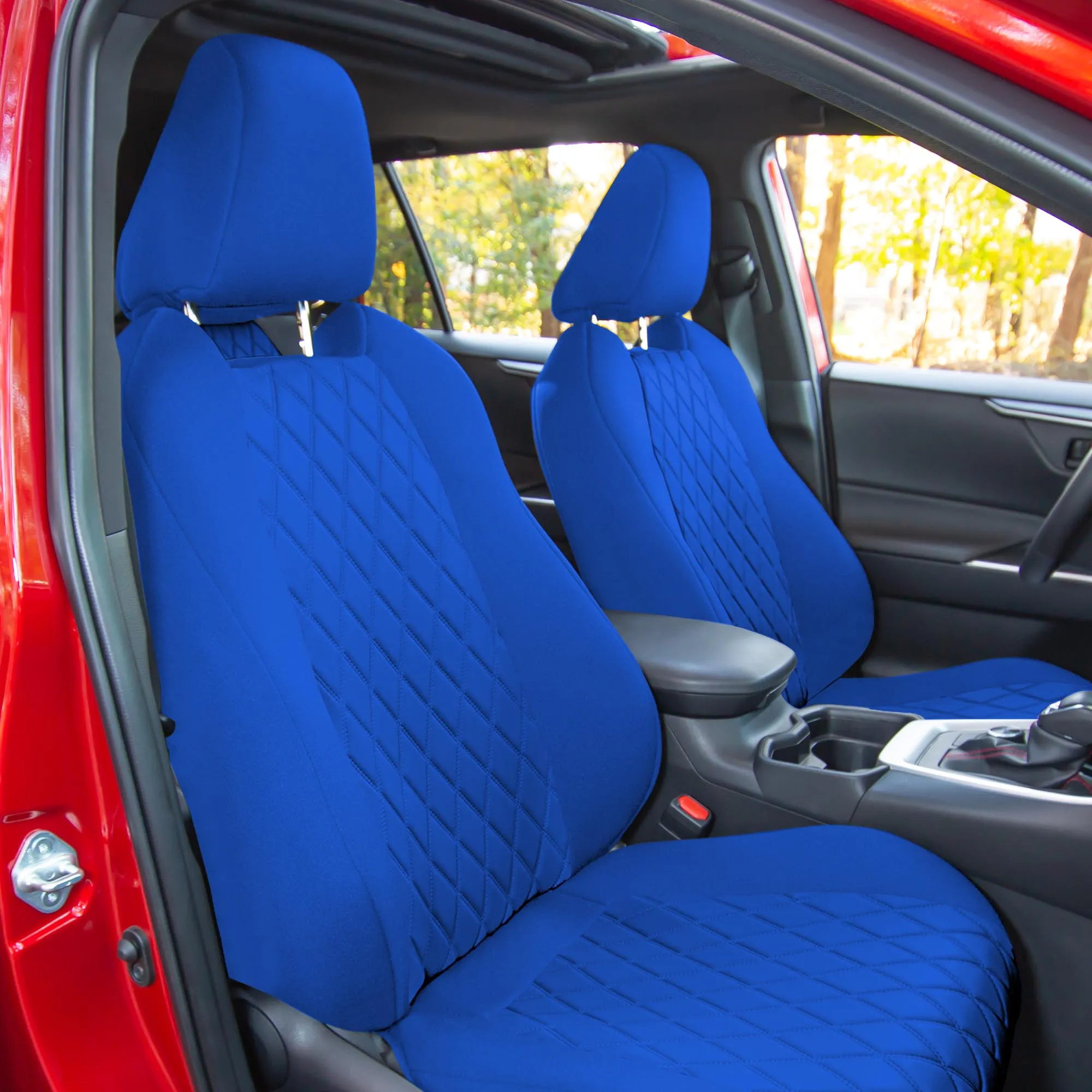 Toyota Rav4 Hybrid | Hybrid Prime 2021-2025  - Full Set Seat Covers - Solid Blue Ultraflex Neoprene