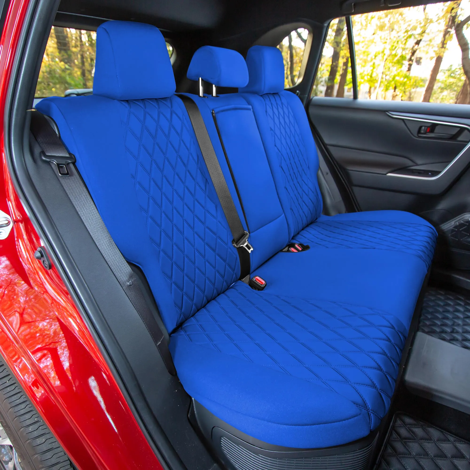 Toyota Rav4 Hybrid | Hybrid Prime 2021-2025  - Full Set Seat Covers - Solid Blue Ultraflex Neoprene