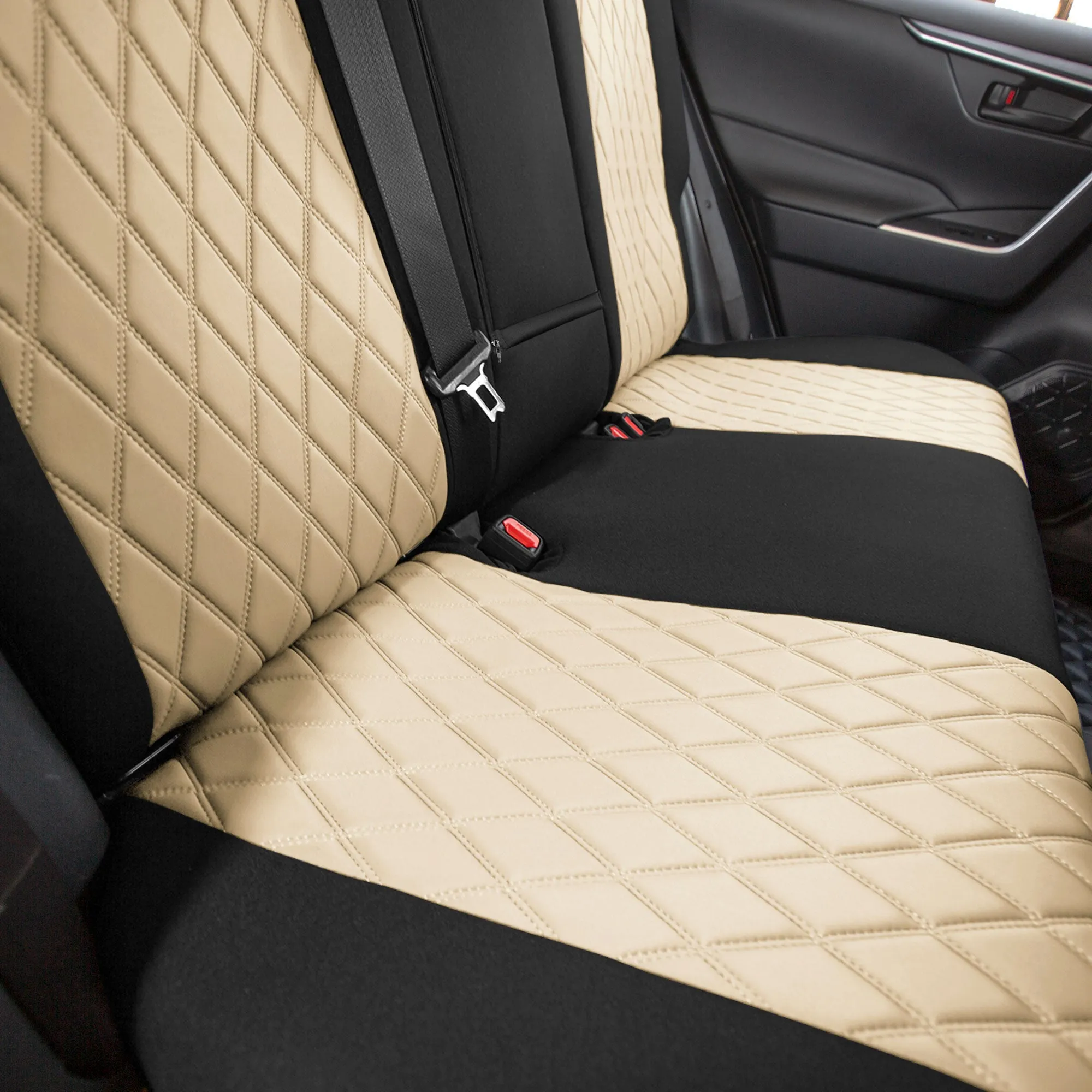 Toyota Rav4 LE | XLE | Limited 2019-2025  - Full Set Seat Covers - Beige Ultraflex Neoprene