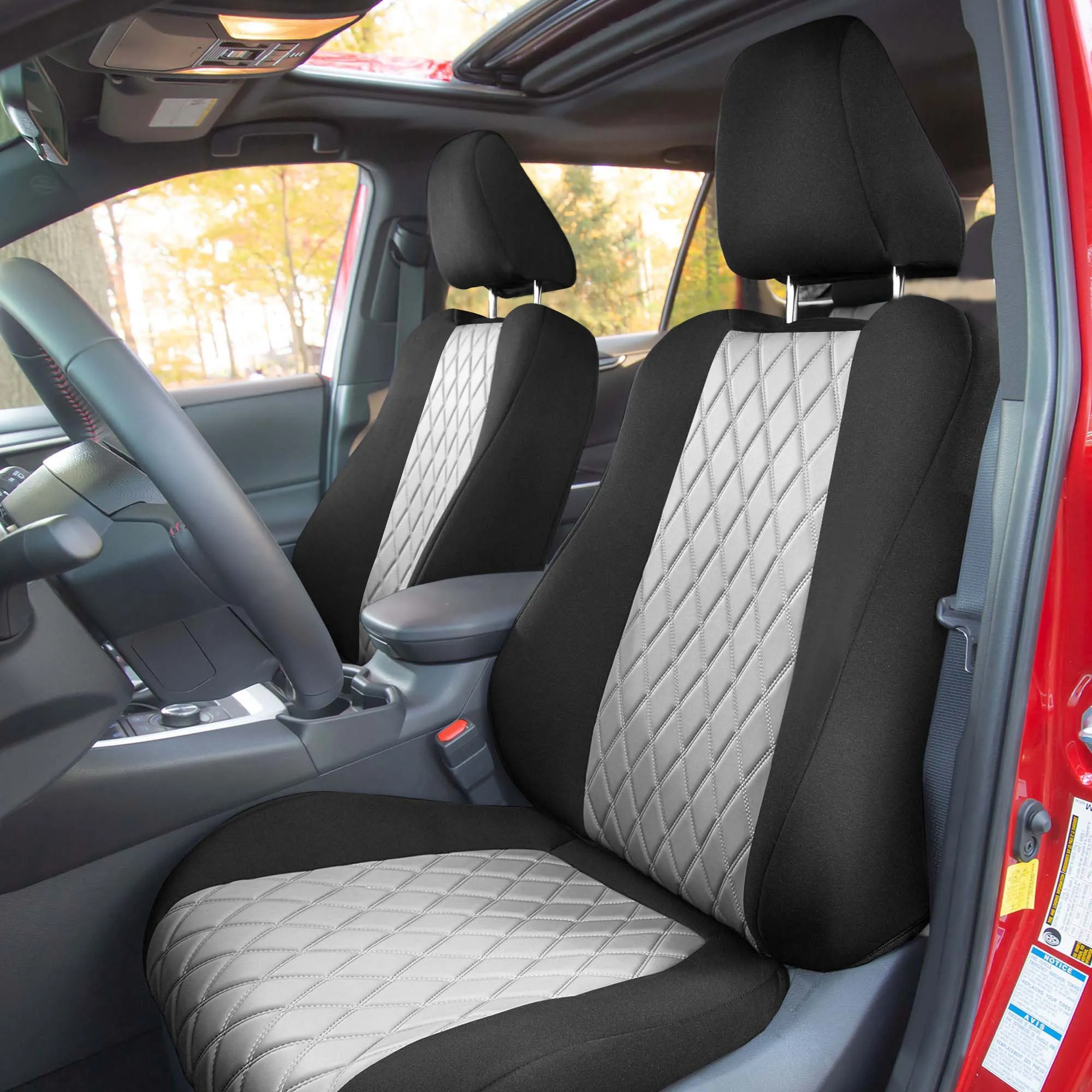 Toyota Rav4 LE | XLE | Limited 2019-2025  - Full Set Seat Covers - Gray Ultraflex Neoprene