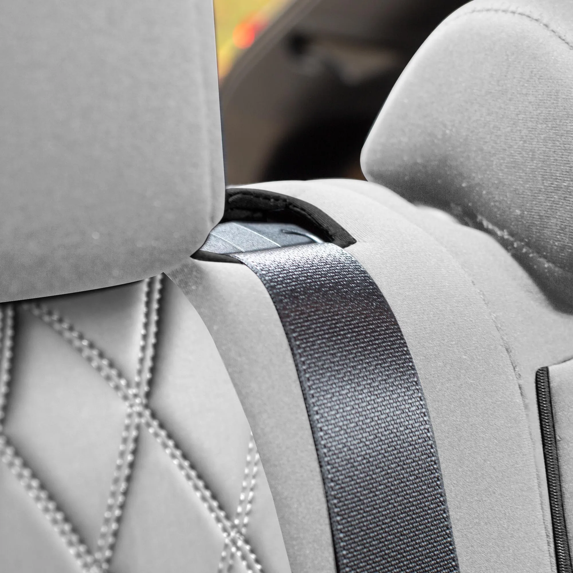 Toyota Rav4 LE | XLE | Limited 2019-2025  - Rear Set Seat Covers - Solid Gray Ultraflex Neoprene