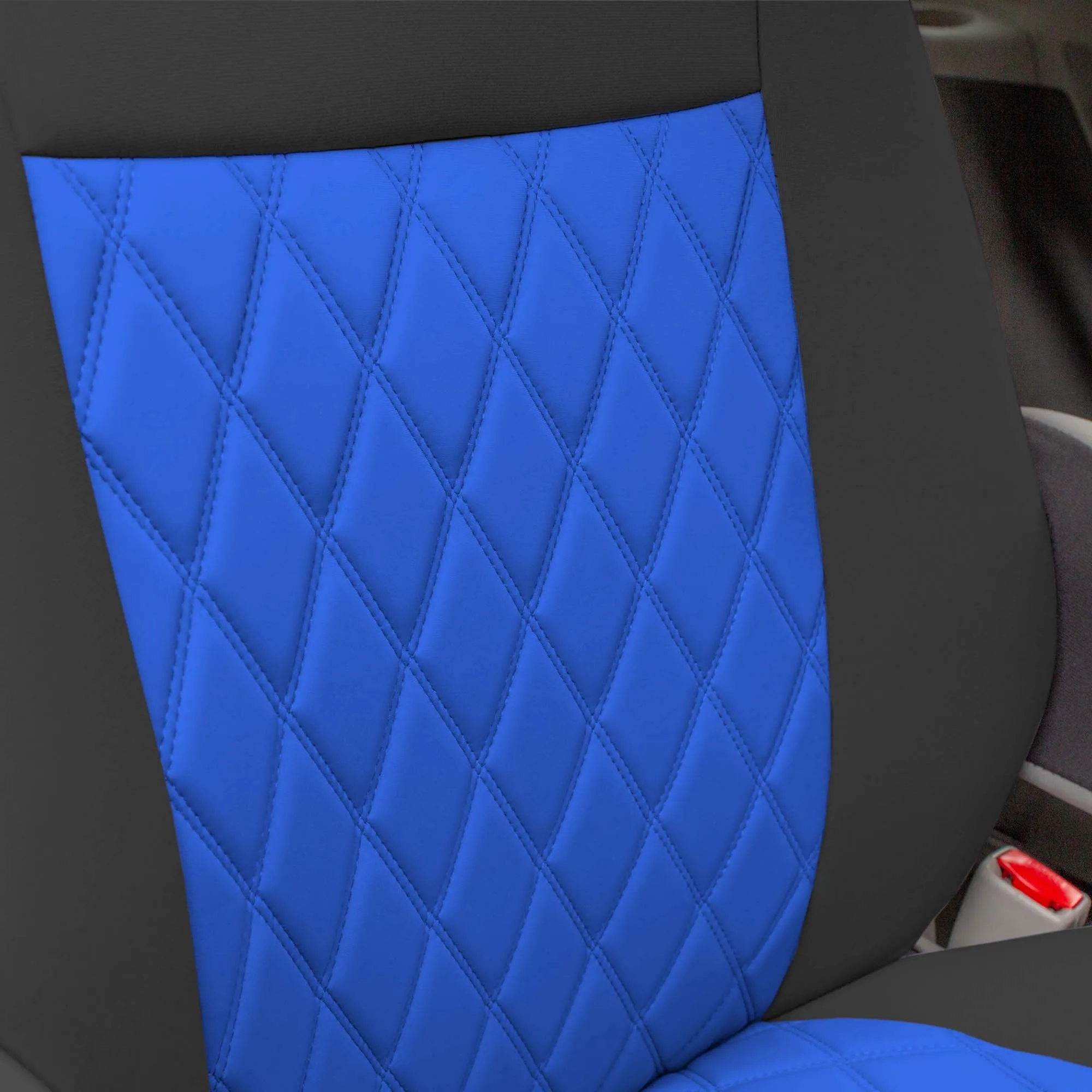 Toyota Sienna 7 Passenger 2011 - 2020 - 2nd Row Set Seat Covers - Blue Ultraflex Neoprene