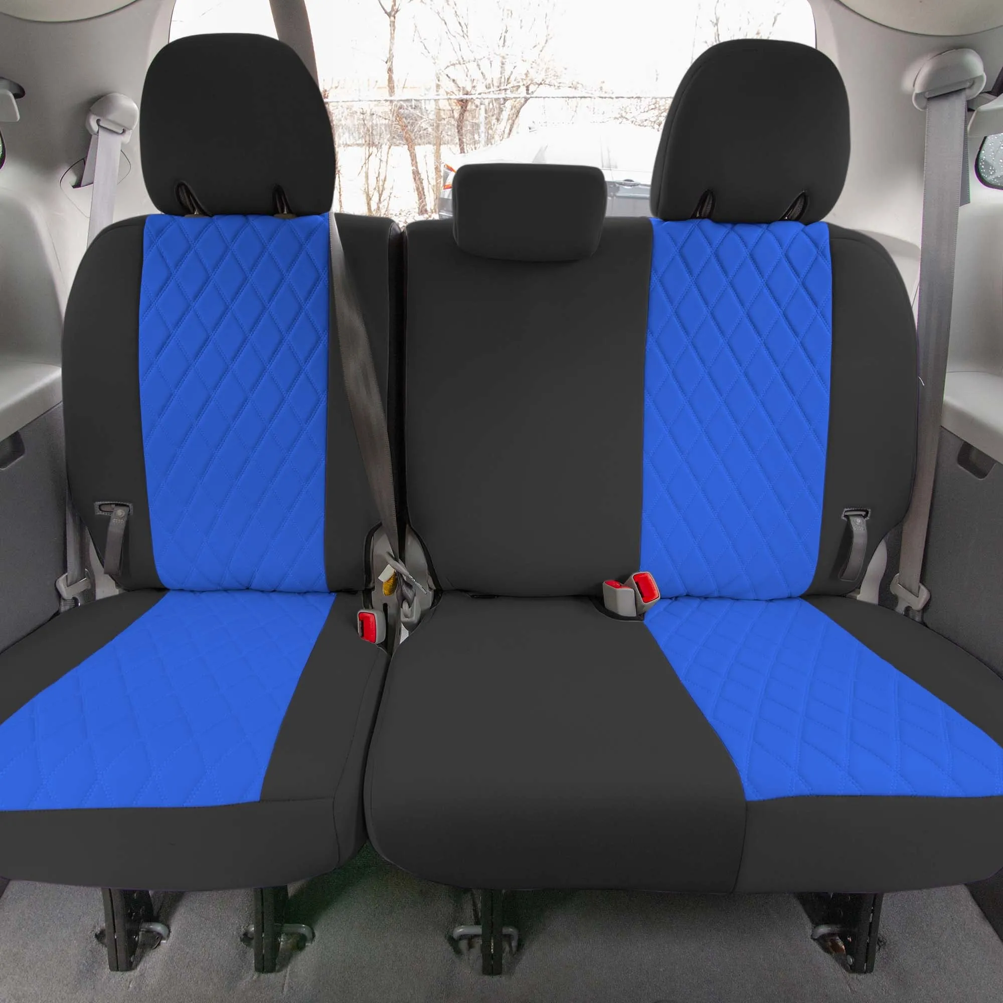Toyota Sienna 7 Passenger 2011 - 2020 - Full Set Seat Covers - Blue Ultraflex Neoprene