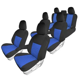 Toyota Sienna 7 Passenger 2011 - 2020 - Full Set Seat Covers - Blue Ultraflex Neoprene