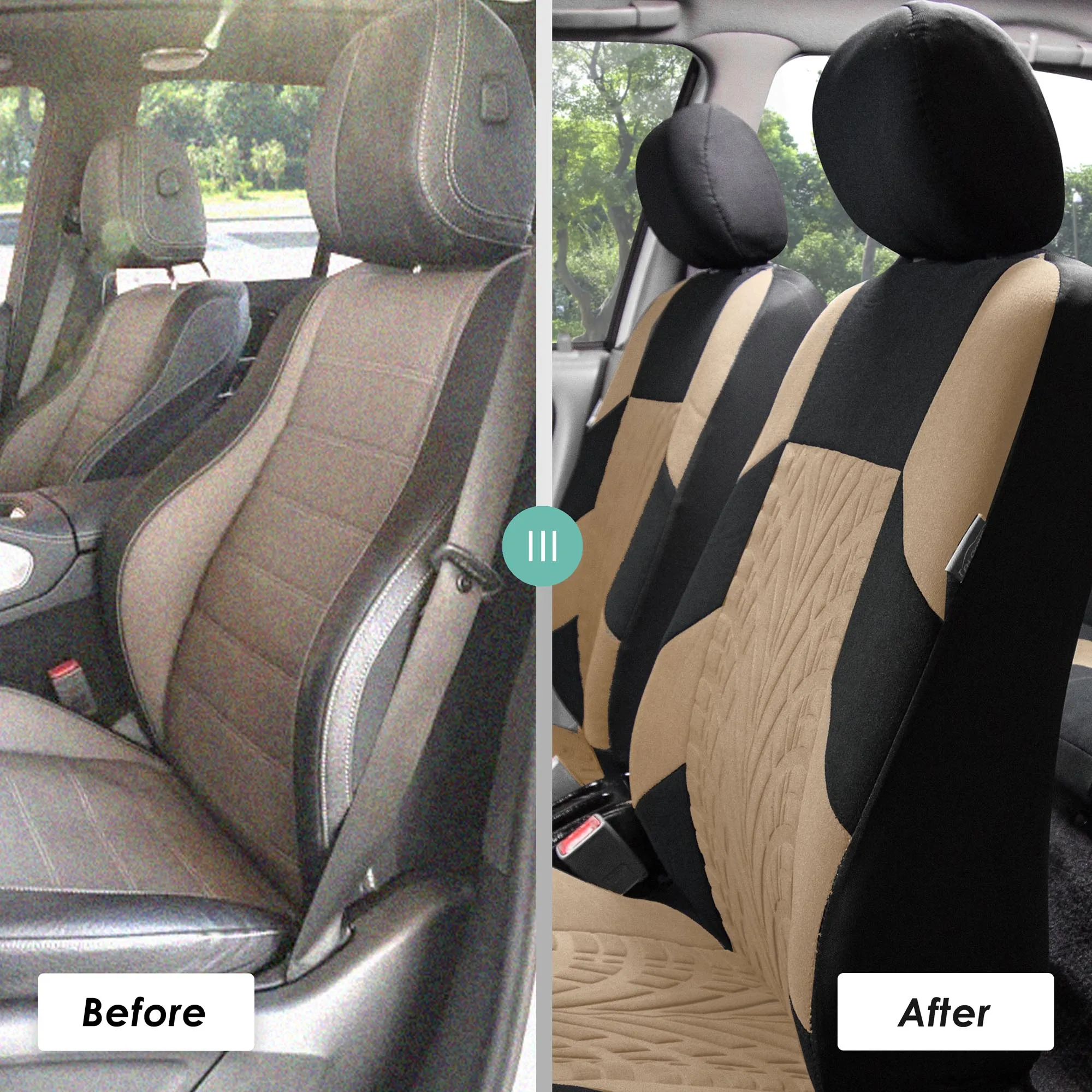 Travel Master Seat Covers - Rear Beige