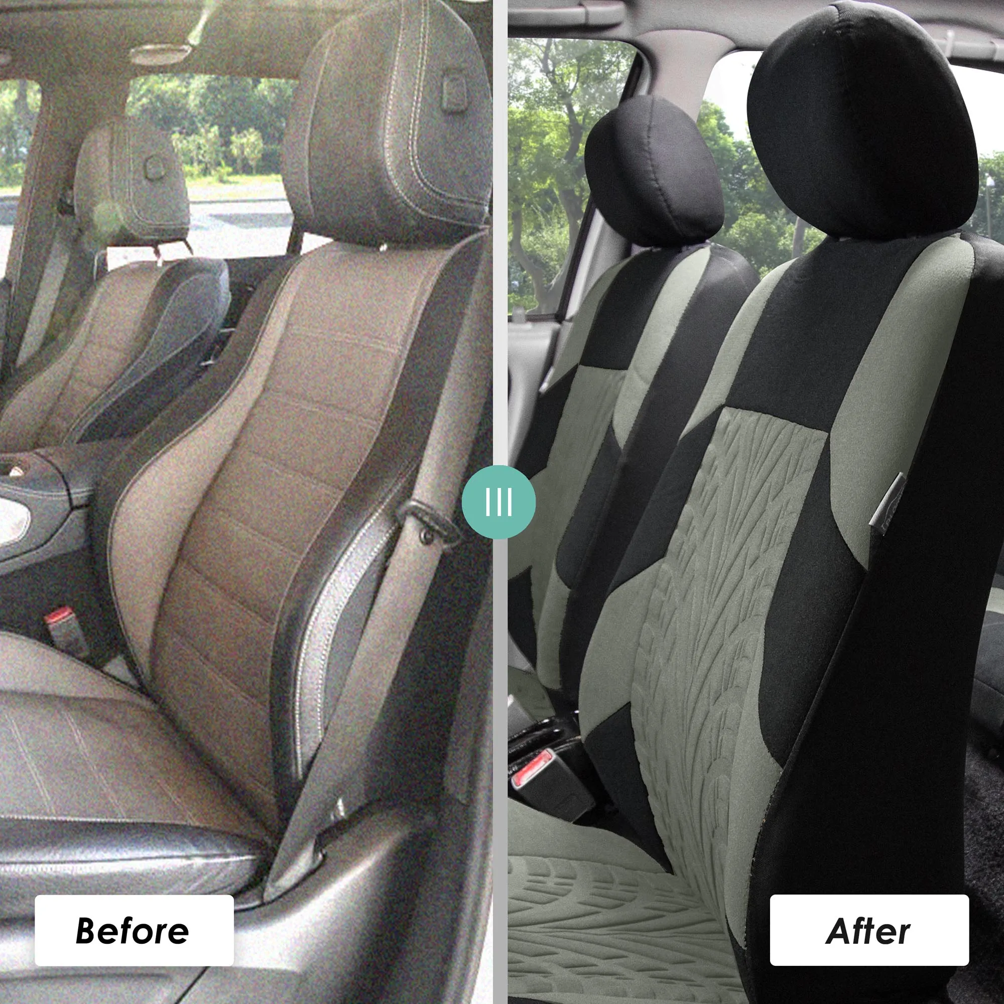 Travel Master Seat Covers - Rear Gray
