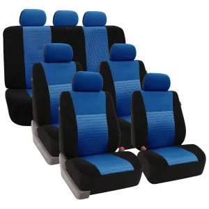 Trendy Elegance 3D Air Mesh 3 Row 7 Seater - Blue Seat Covers