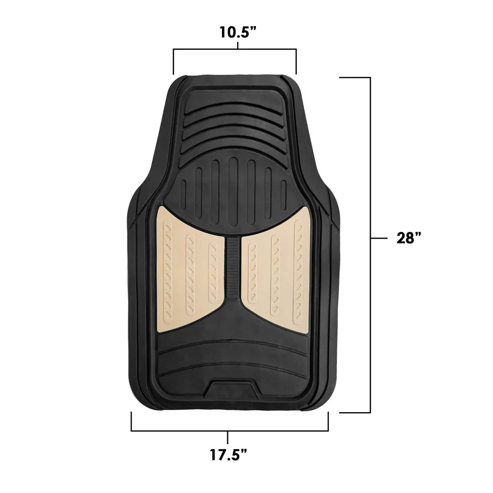 Trimmable ClimaProof Monster Eye Non-Slip Rubber Floor Mats - Full Set Pink