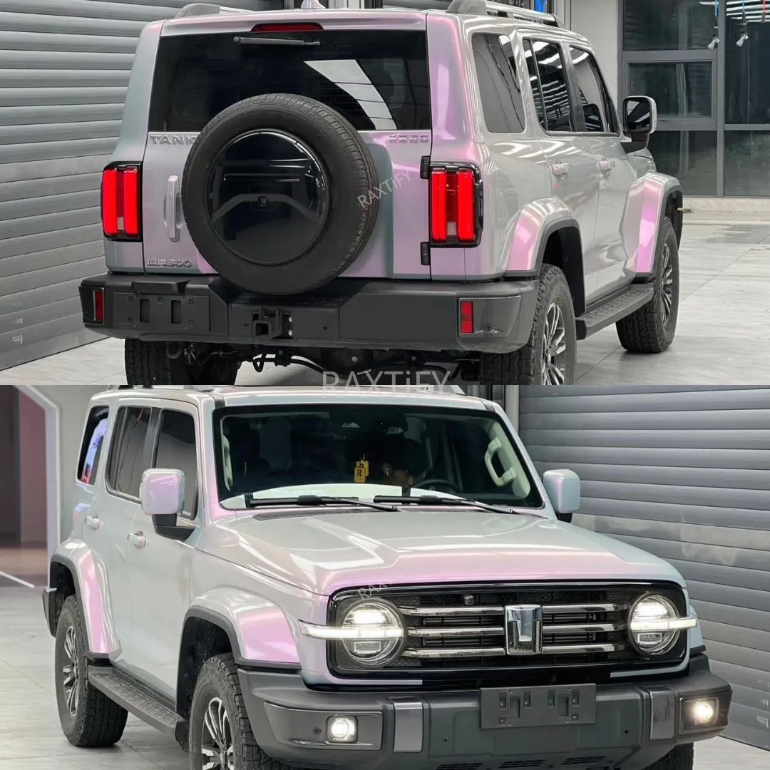 Ultra Gloss Metallic Gray Pink Paint Protection Film