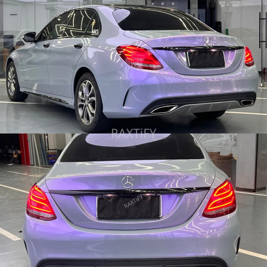 Ultra Gloss Metallic Gray Purple Paint Protection Film