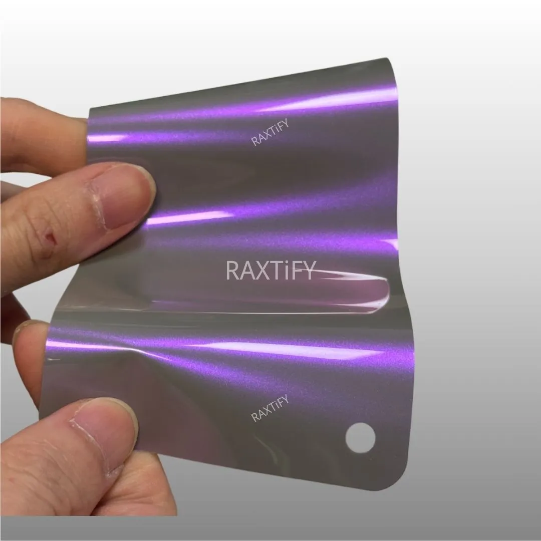 Ultra Gloss Metallic Gray Purple Paint Protection Film