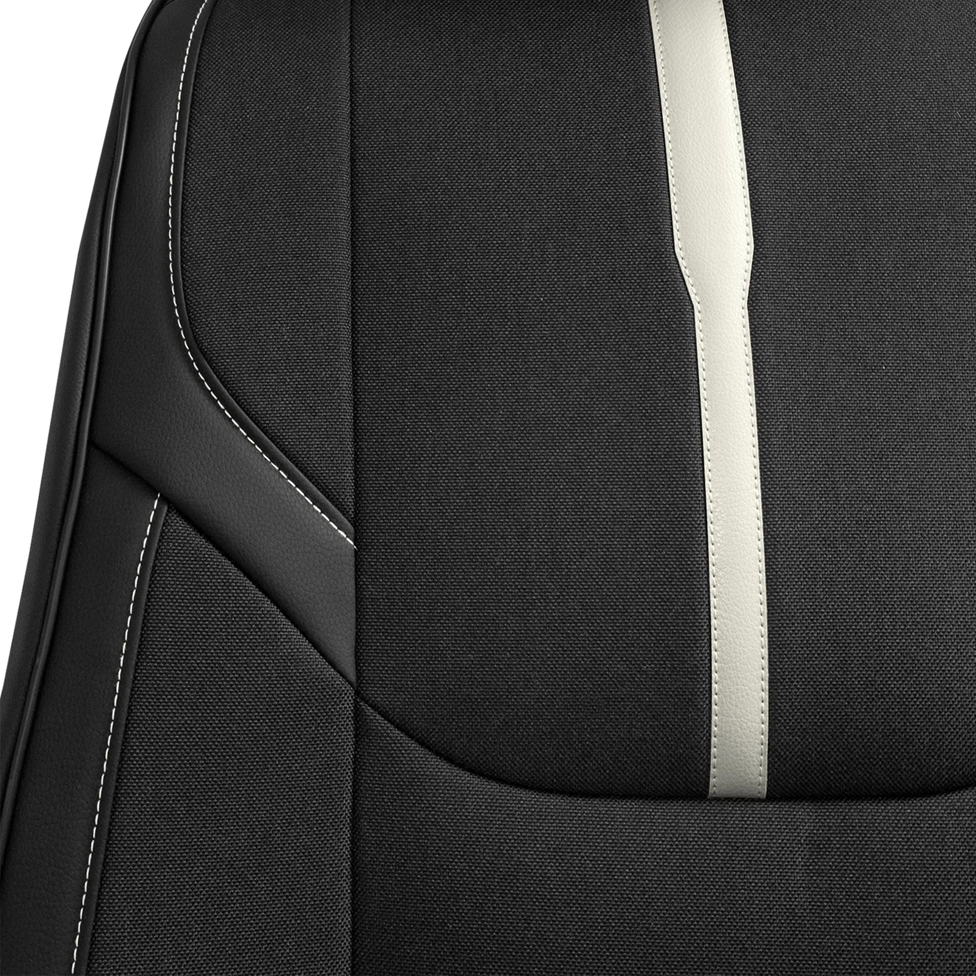 Ultra Sleek Car Seat Cushions - Front Set Off White
