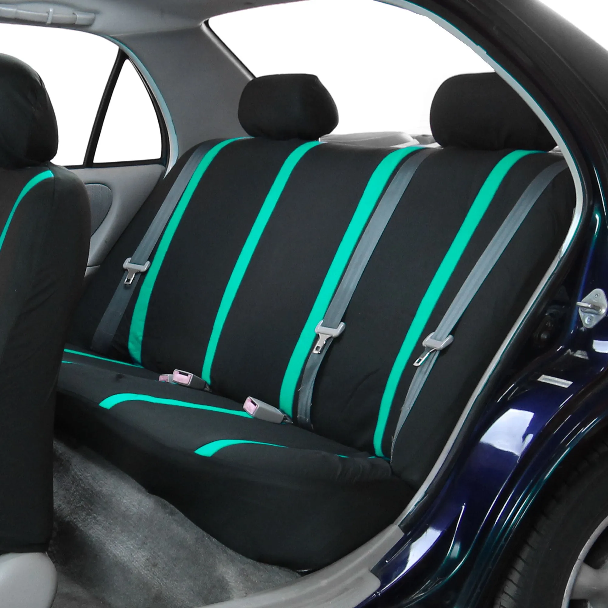 Unique Flat Cloth Seat Covers - Rear Mint