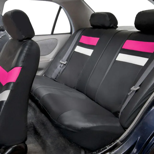 Varsity Spirit PU Leather Seat Covers - Rear Pink