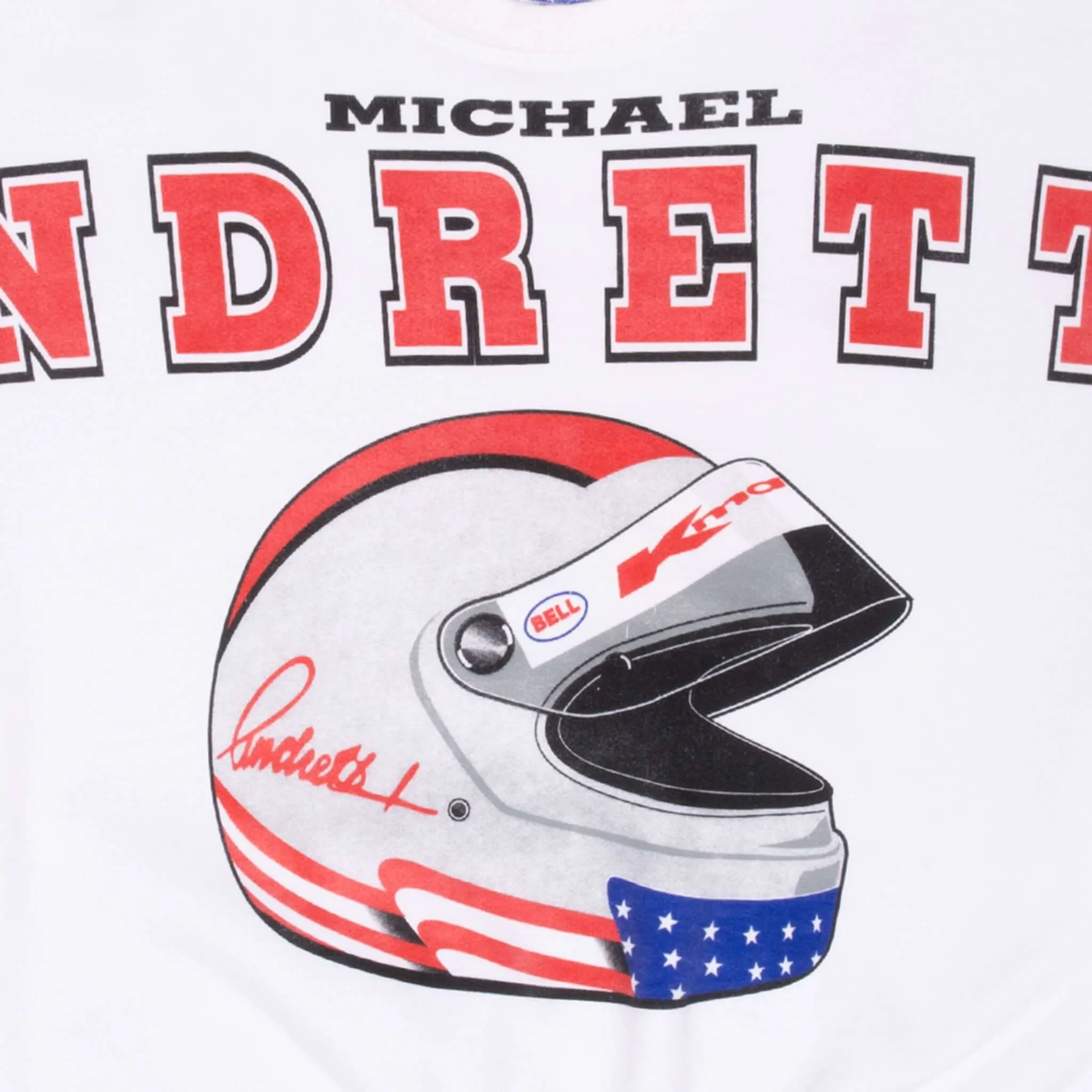 VINTAGE RACING INDY CAR MICHAEL ANDRETTI SWEATSHIRT 1990S LARGE MADE USA