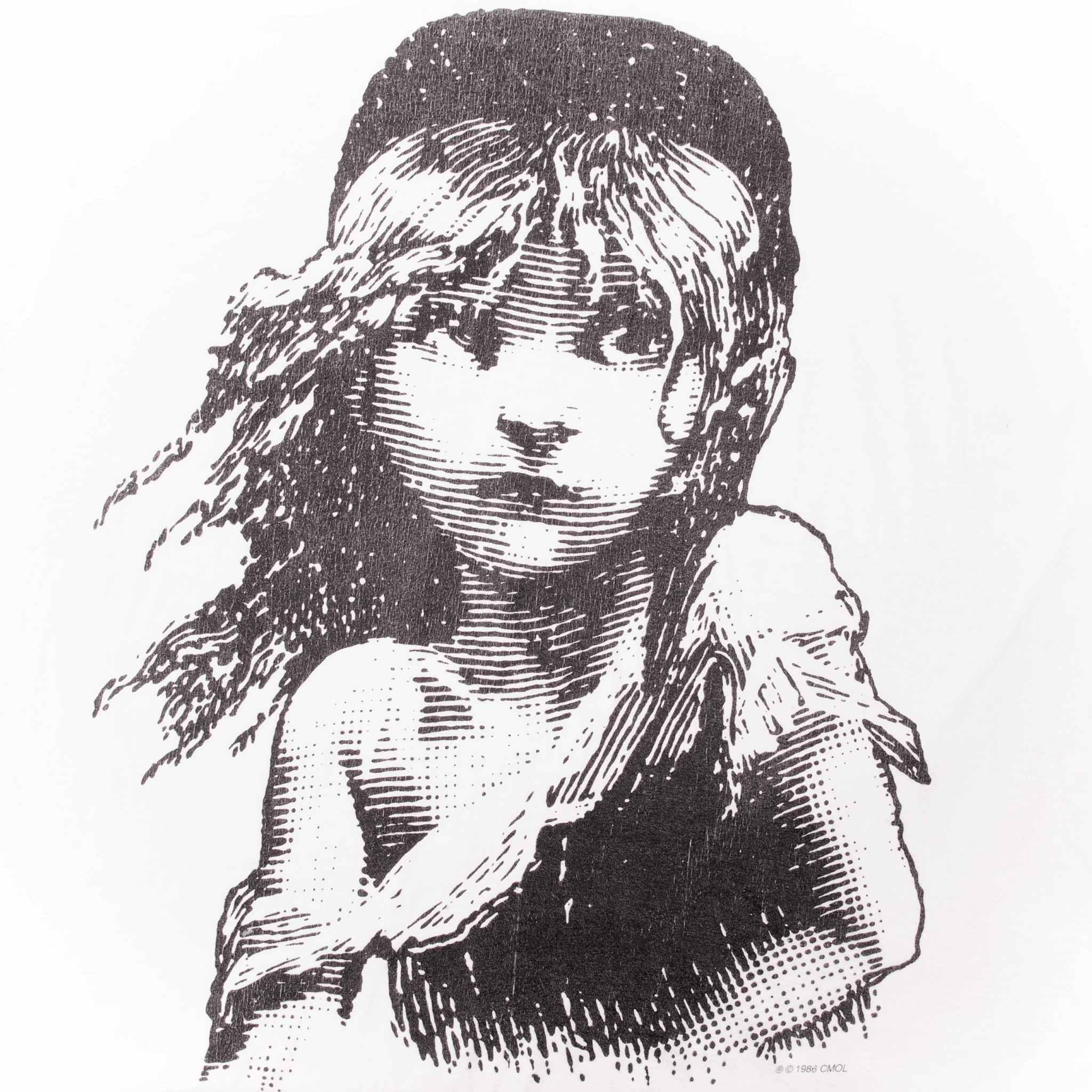 VINTAGE LES MISERABLES 1986 TEE SHIRT SIZE LARGE MADE IN USA