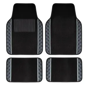 We Are Young Life is Fun Print Non-Slip Carpet Floor Mats - Full Set Gray