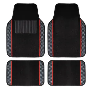 We Are Young Life is Fun Print Non-Slip Carpet Floor Mats - Full Set Red