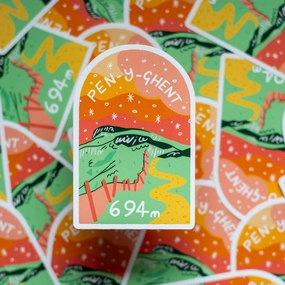 Yorkshire Three Peaks Pen-Y-Ghent Large Vinyl Sticker